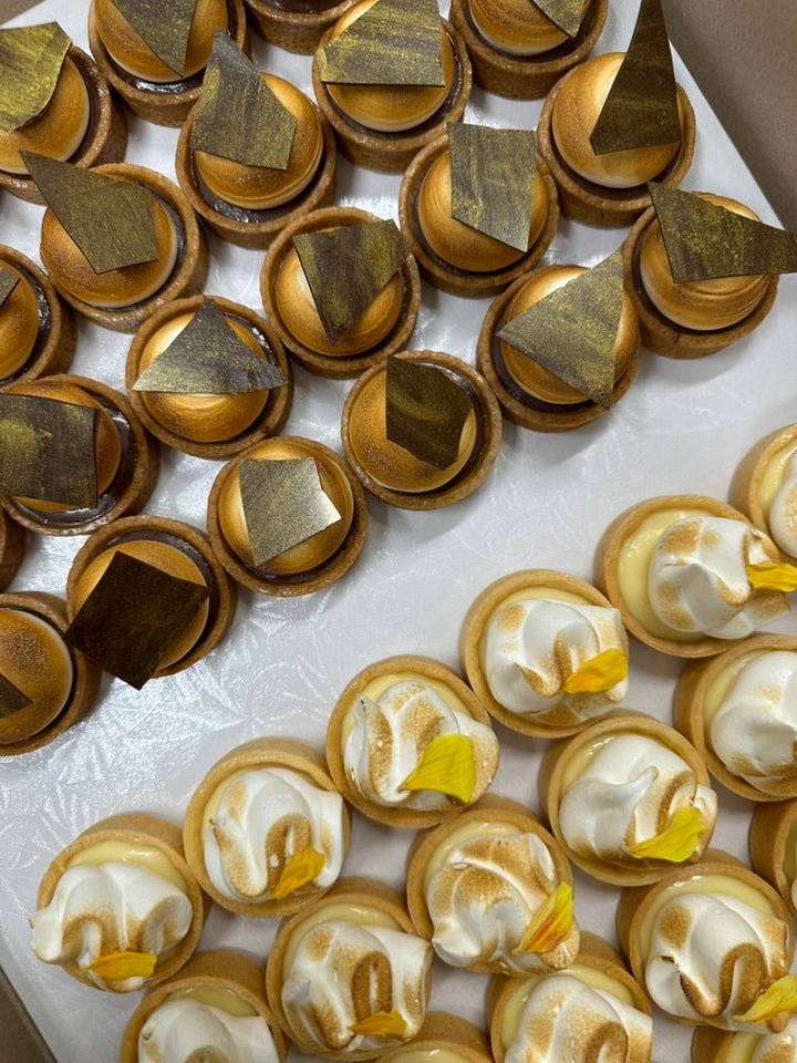 mini tartlets: s'mores + passionfruit