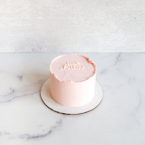 
                  
                    Load image into Gallery viewer, Mini Script Buttercream Cake
                  
                