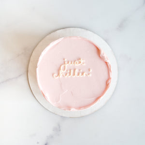 
                  
                    Load image into Gallery viewer, Mini Script Buttercream Cake
                  
                