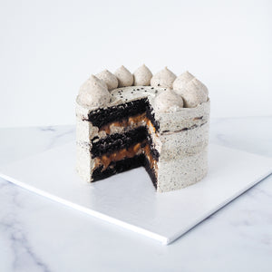 
                  
                    Load image into Gallery viewer, Chocolate Salted Caramel Black Sesame Cake
                  
                