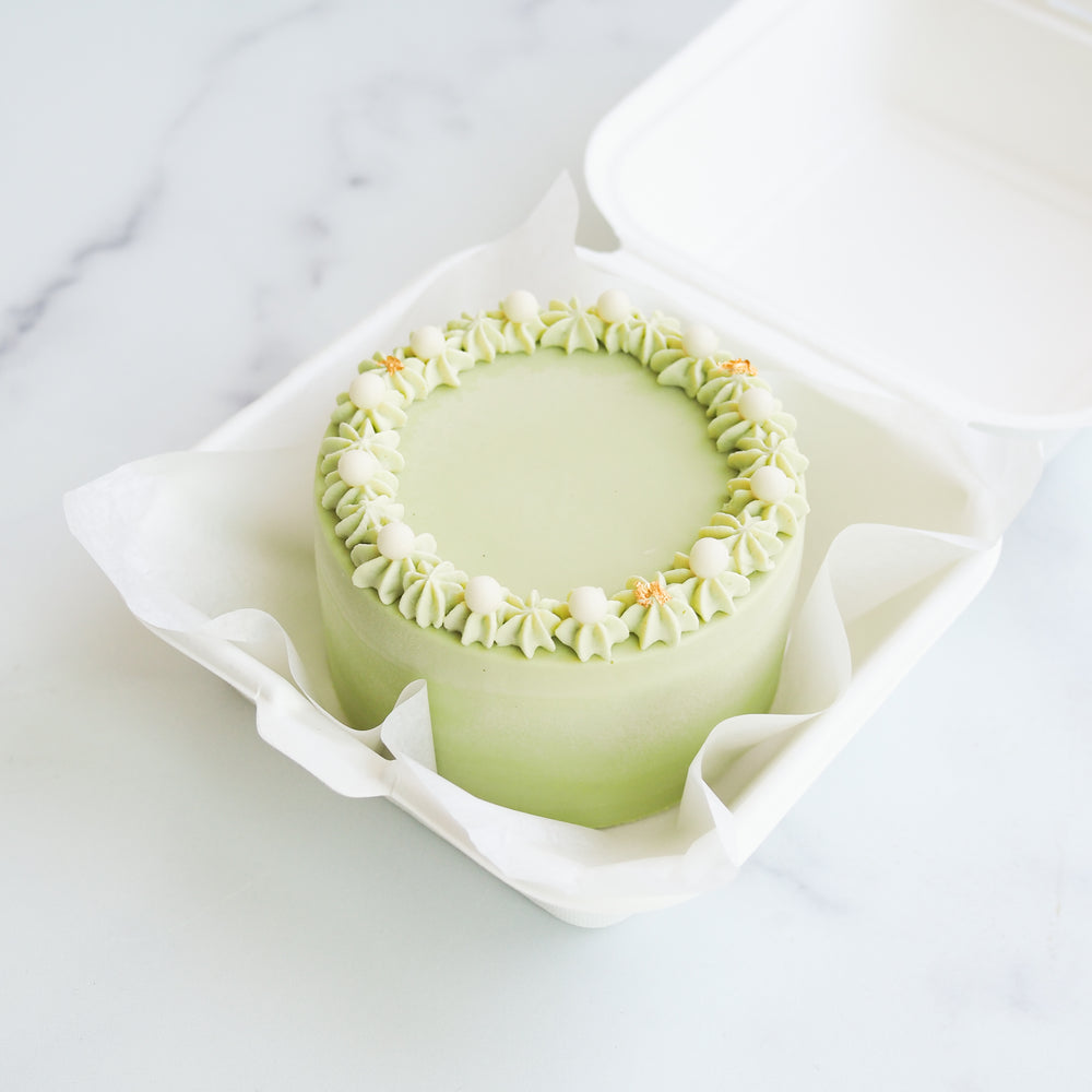 Mini Matcha Fresh Mousse Cake