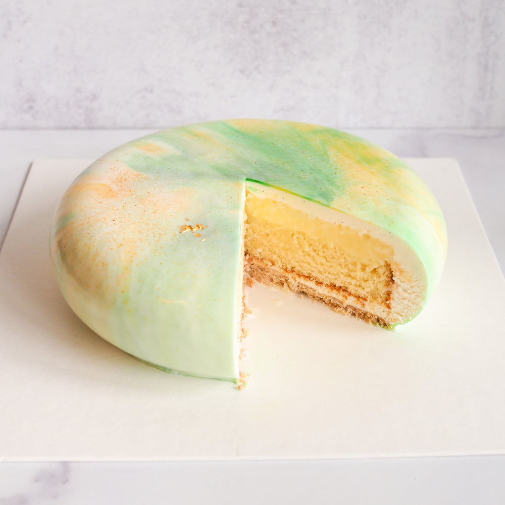 
                  
                    Load image into Gallery viewer, Yuzu Citrus Mousse Cake
                  
                